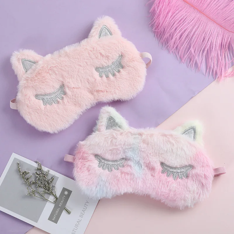 1 шт. Мягкие плюшевые маски для глаз милый единорог повязка на глаза маска сна с