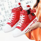 Кроссовки TYDZSMT для женщин, зеленая Вулканизированная обувь, повседневная парусиновая обувь на шнуровке, размер 35-44, дышащая мужская обувь с высоким берцем для прогулок