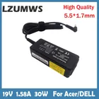 Зарядное устройство LZUMWS для ноутбука, 19 в, 5,5 А, 30 Вт, 1,7*1010 мм