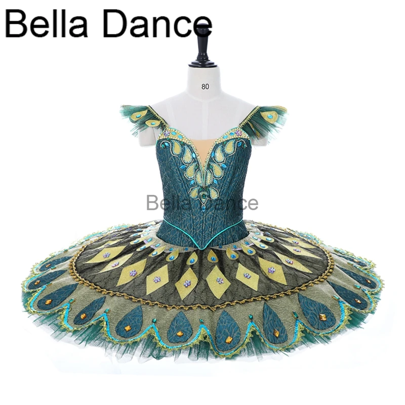 

Green Pancake Tutu Ballet Performance Competition Ballet Stage Costume Adult Classical Ballet Tutu GirlsBT2066