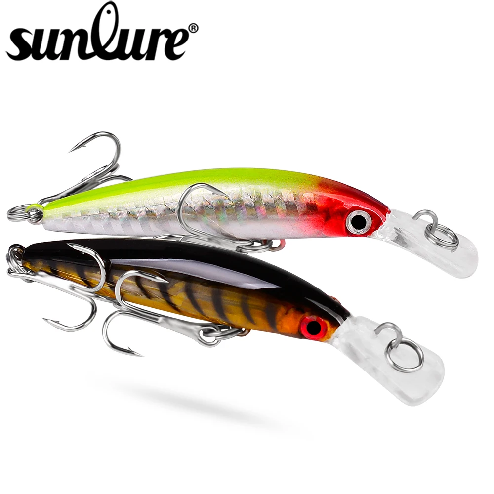 

Sunlure 1 шт. Тонущая приманка в виде гольяна 7 см-4 г, жесткая рыболовная приманка, искусственная приманка, приманка для забрасывания с берега, кр...