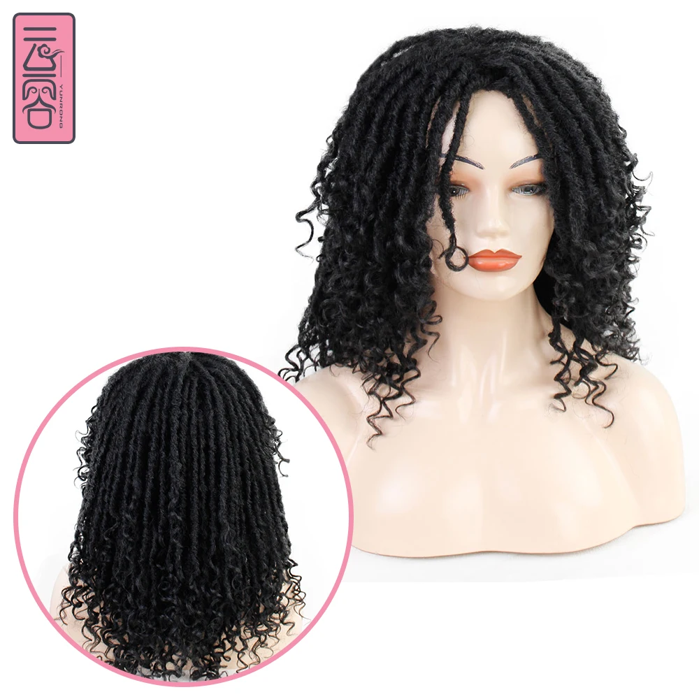 Парик YunRong для дредлока синтетические плетеные крючком волосы женщин 15 дюймов