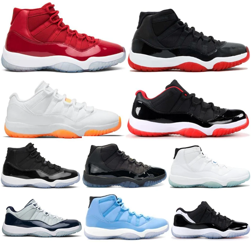 

Баскетбольные кроссовки 11-11s для мужчин и женщин, Спортивная Уличная обувь для бега, красного и синего цвета, размеры 36-47