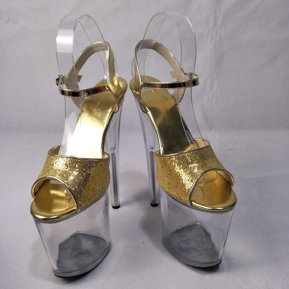 Новинка; прозрачные босоножки на высоком каблуке 20 см для танцев на шесте; Брендовая обувь на каблуке; Танцевальная обувь с украшением в виде Розы