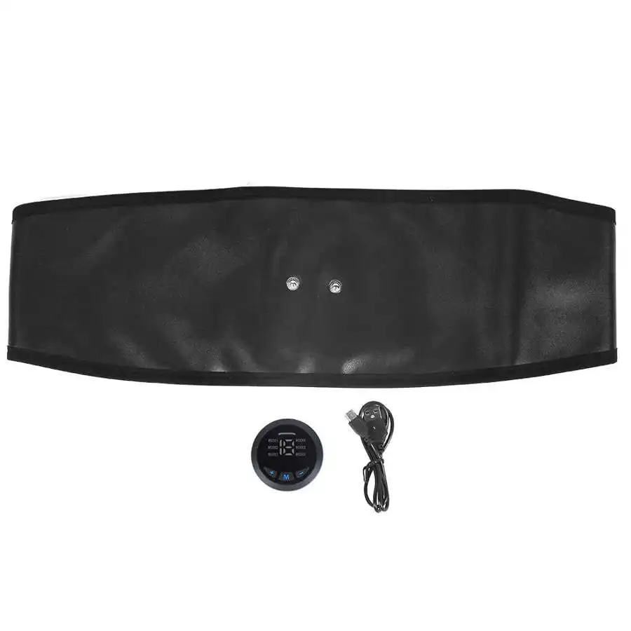 

Intelligent Abdominal Slimming Belt unisex USB Rechargeable EMS Fitness Trainer Belt LED Electrical Muscle Stimulator Fat Burner