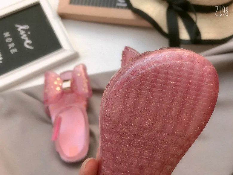 

Children's Jelly Sandals 2021 New Girls Big Bow Soft Bottom Princess Sandals Non-slip Beach Shoes