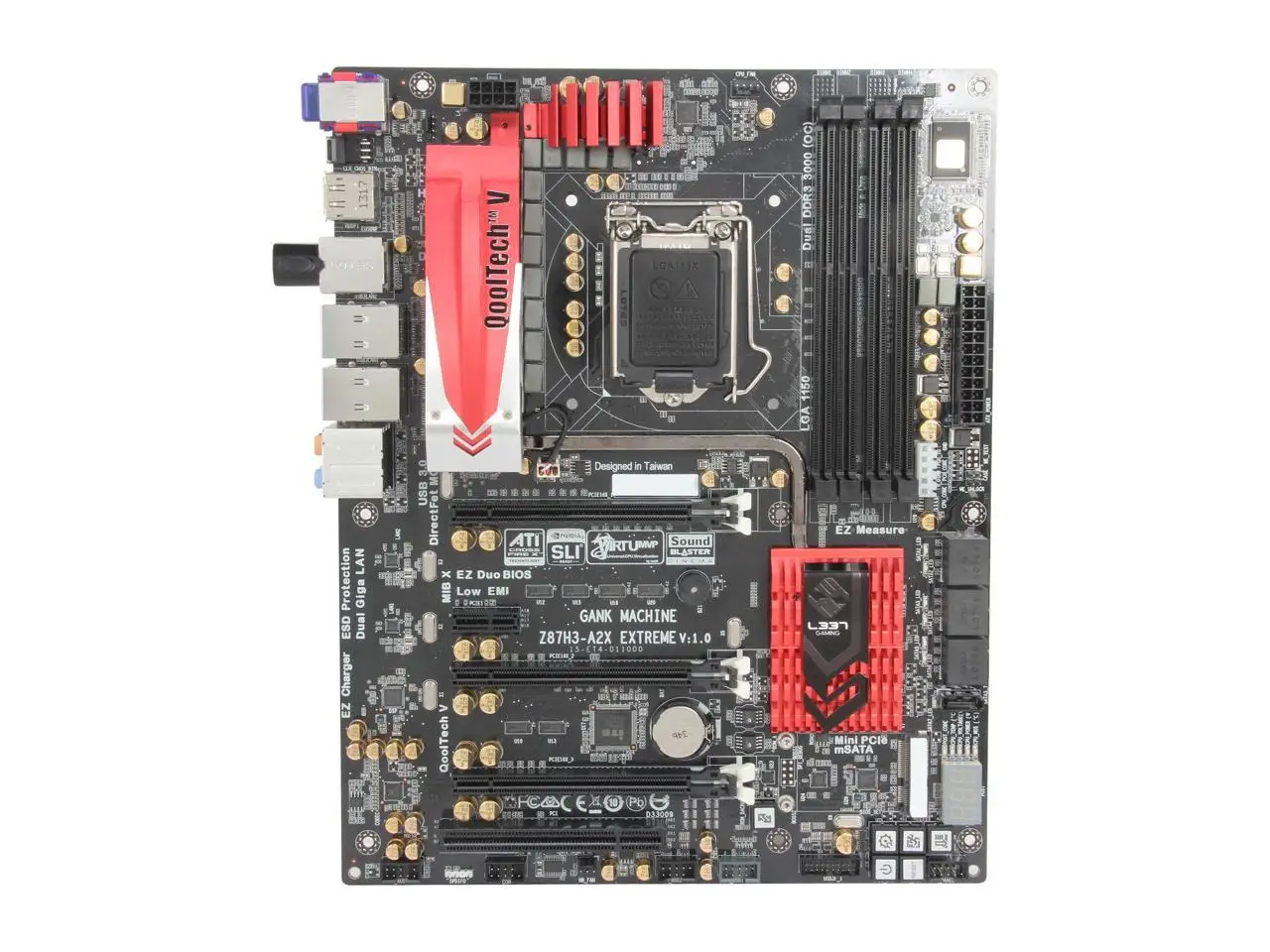 Billig FÜR ECS L337 Gaming GANK MASCHINE Z87H3-A2X EXTREME LGA 1150 Intel Z87 HDMI SATA 6 Gb/s USB 3,0 ATX Intel Motherboard