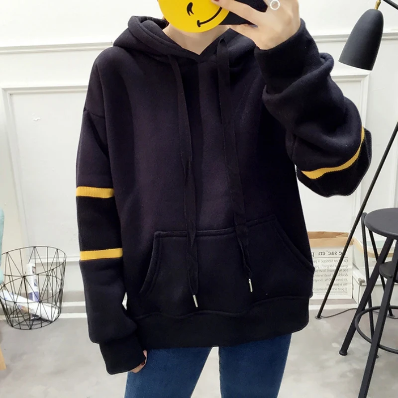 Женские свитшоты элегантные в цветных блоках полосатый пуловеры Топы женские