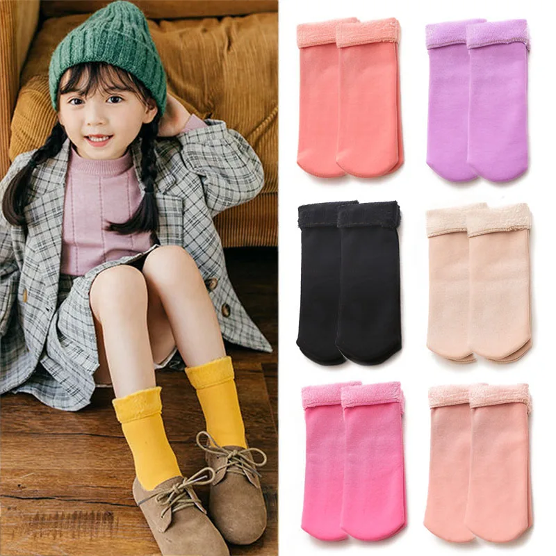 

Stylish Durable Children Boy Absorb Sweat Blended Thicken Socks Cotton Socks Winter Socks harajuku socks women