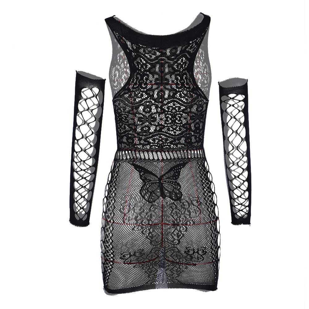 

Plus Size Sexy Lingerie Erotic Babydoll Underwear Women's Black Lace Nightdress Porno Costumes Sleepwear Dress Sexy Costumes