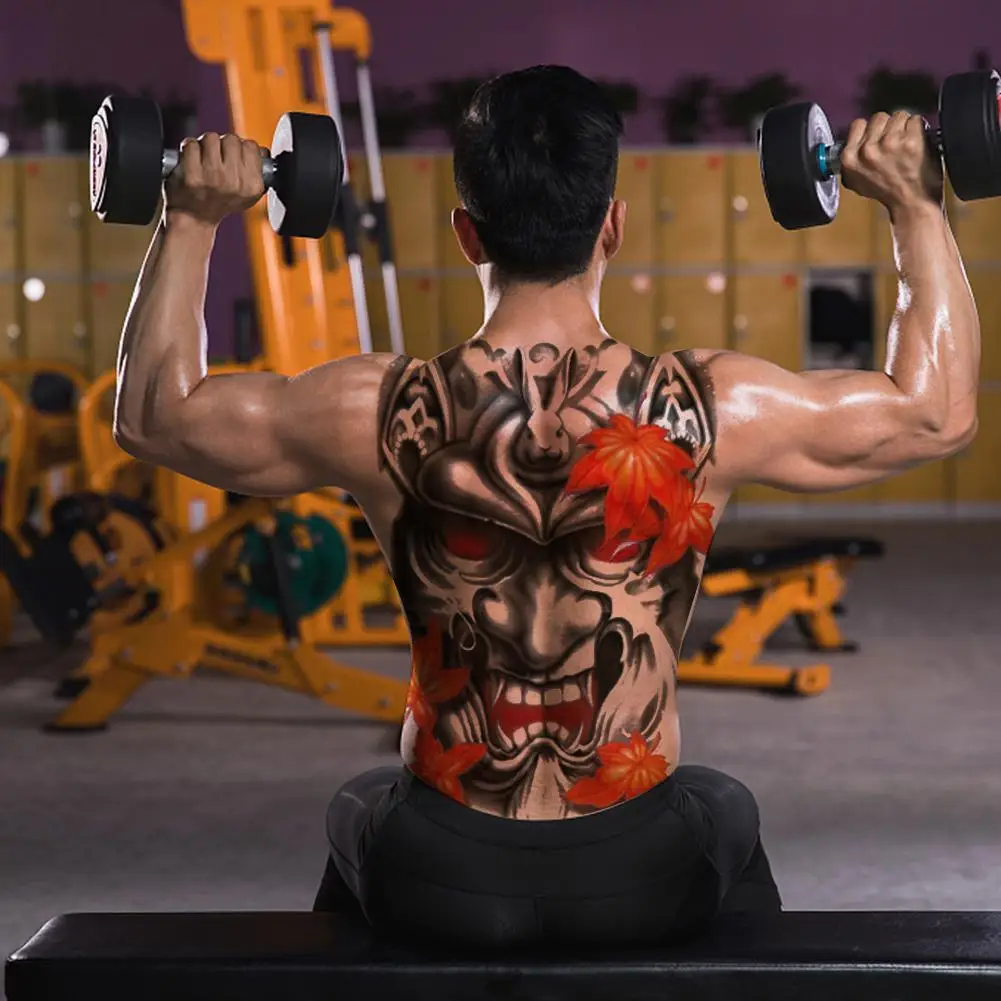 

Temporary Super Large Full Back Sexy Tattoo Stickers Environmental Body Stickers Designs Art Waterproof S2J4
