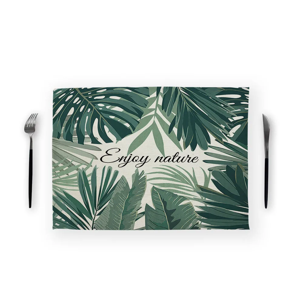 Салфетка из ткани Monstera Serviette De Table чайное полотенце 43*32 см льняные салфетки для