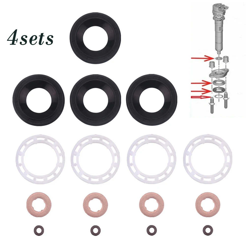 

WASHER ORING FUEL INJECTOR SEAL FOR FOR FOCUS MKII 2004-2012 1.6 TDCI Car Accessories High-quality Sealing Cushion