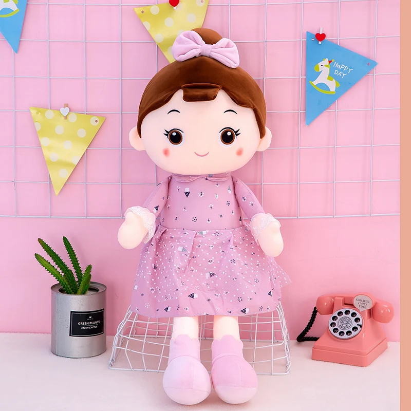 45 см 90 плюшевые куклы для девочек мягкие детские игрушки принцессы с кружевным