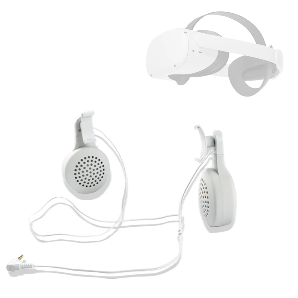 Белые портативные проводные наушники виртуальной реальности из АБС пластика для