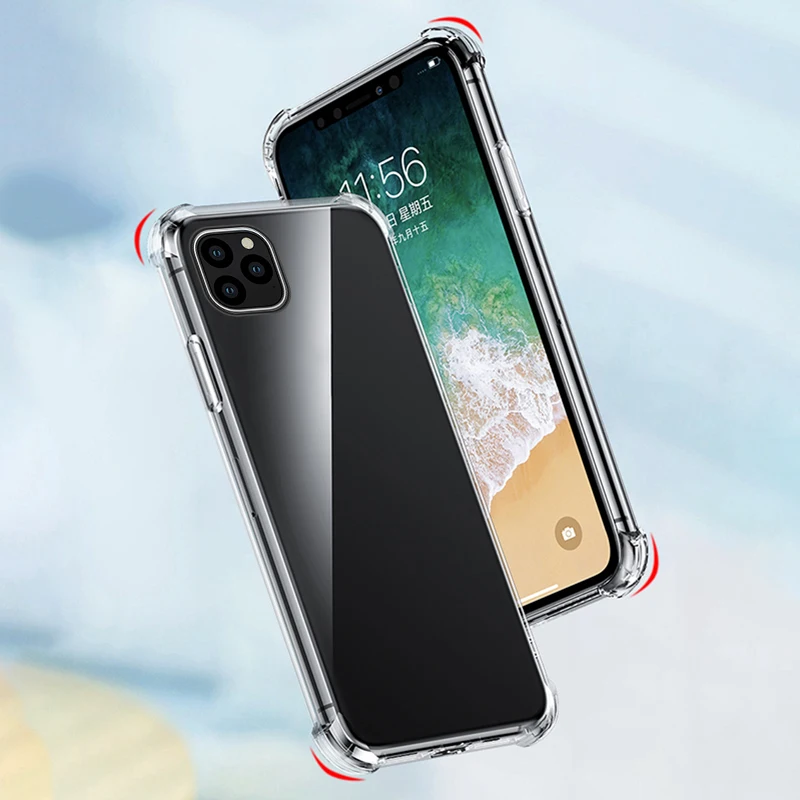 Роскошный противоударный силиконовый чехол для телефона iphone 11 Pro XS Max X XR 8 7 6 Plus