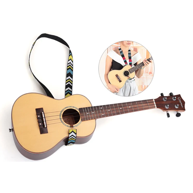 LONGTEAM укулеле Холтер шеи характерный плечевой ремень богемный тканый узор крюк