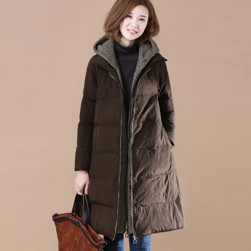 

XXL-6XL Plus Size Winter new large women's medium and long clothes cotton female fat mm thickened fattened coat 8564