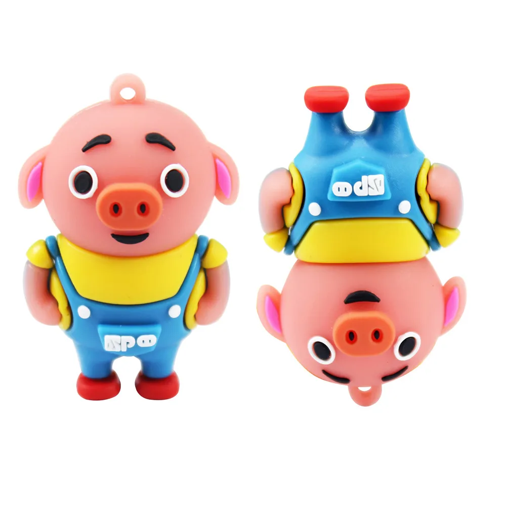 

Cartoon animal cute pig model usb2.0 4GB 8GB 16GB 32GB 64GB pen drive USB Flash Drive creative gift Stick Pendrive