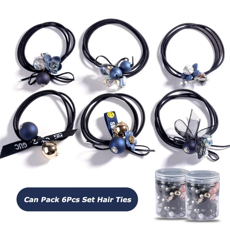 6 шт./компл. новые корейские женские аксессуары Набор резинок для волос