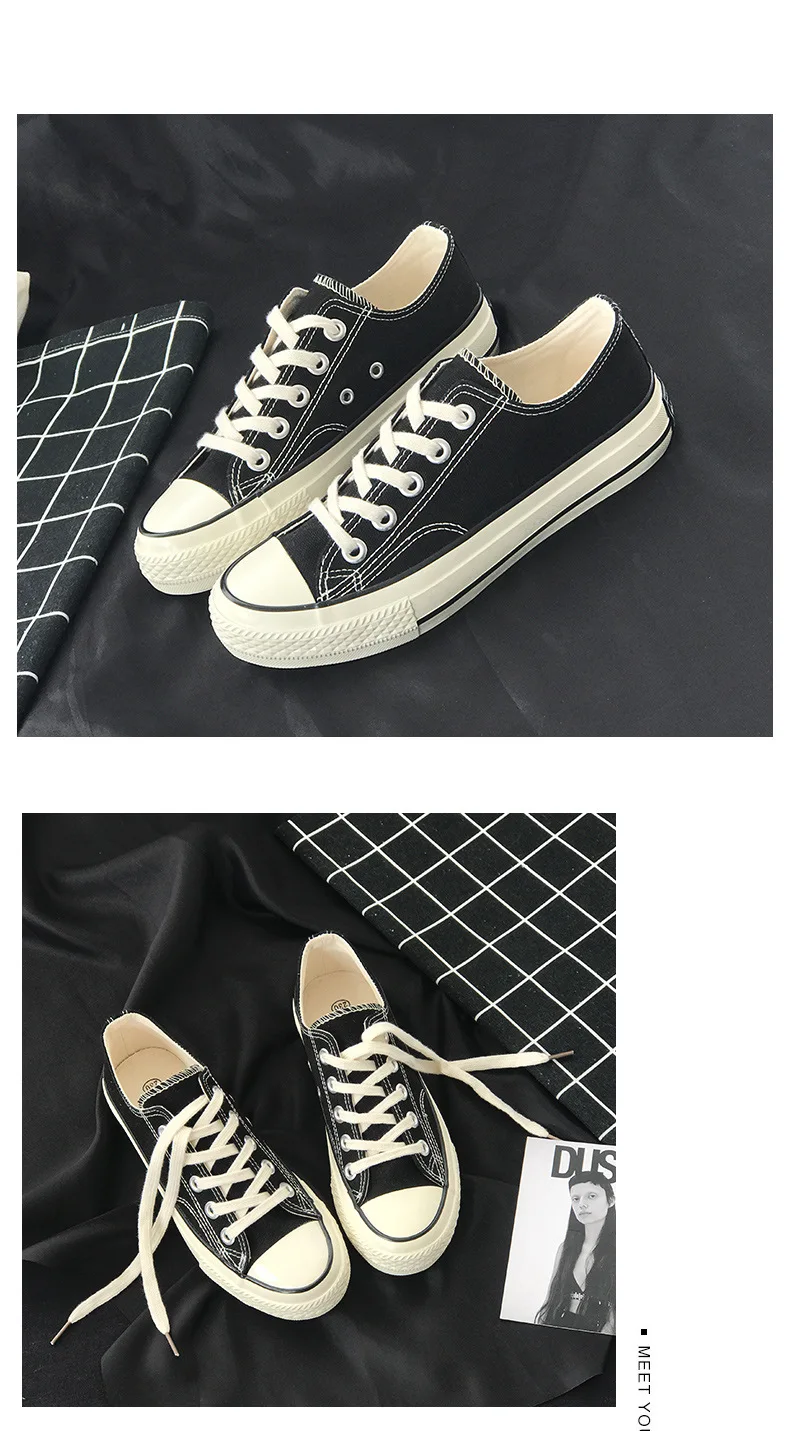 Женские классические кроссовки Allstars с низким верхом и низким верхом; повседневные парусиновые модные кроссовки; спортивная обувь