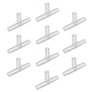 Аквариумный воздушный клапан uxcell, 10 шт., соединительный тройник для 4 мм аквариумных прудов, воздушный обратный клапан, соединение пузырьков, ремонт