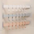 6 в 1 шт., стеллаж для экономии пространства, новая однотонная пластиковая вешалка, волшебная 1 стойка с 6 крючками, вешалки для одежды, шкаф, органайзер, крючок
