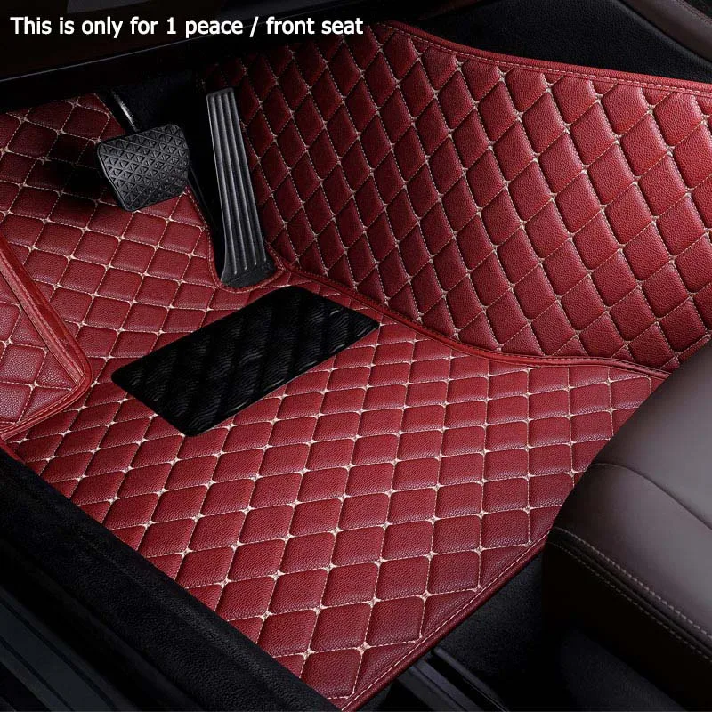 only 1 peace front Сделать изготовленный на заказ кожаный автомобильный коврик для Landrover Evoque RANGE ROVER велар(Land ROVER RANGE ROVER Discovery 3/4/5 freelander 2 Discovery Sport коврики для ног - Название цвета: only 1 peace front