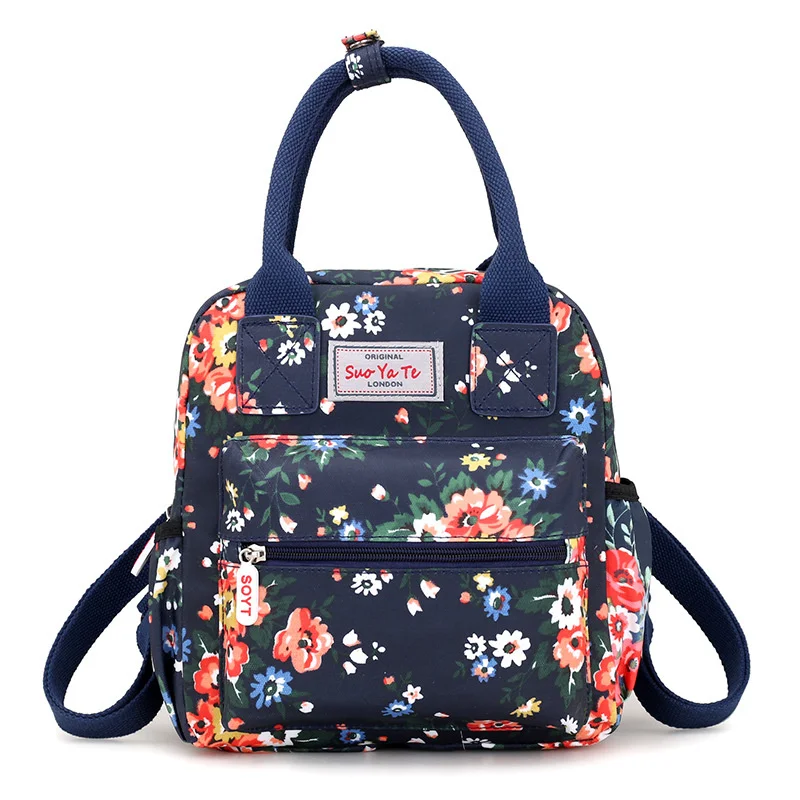 

Women's Backpack Canvas Tote Daypack Girls School Bag Fashion Waterproof Femme Travel Printed Handbag