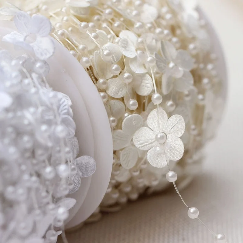 Рыболовная леска с имитацией жемчуга цепочка из бусин для сделай сам аксессуары