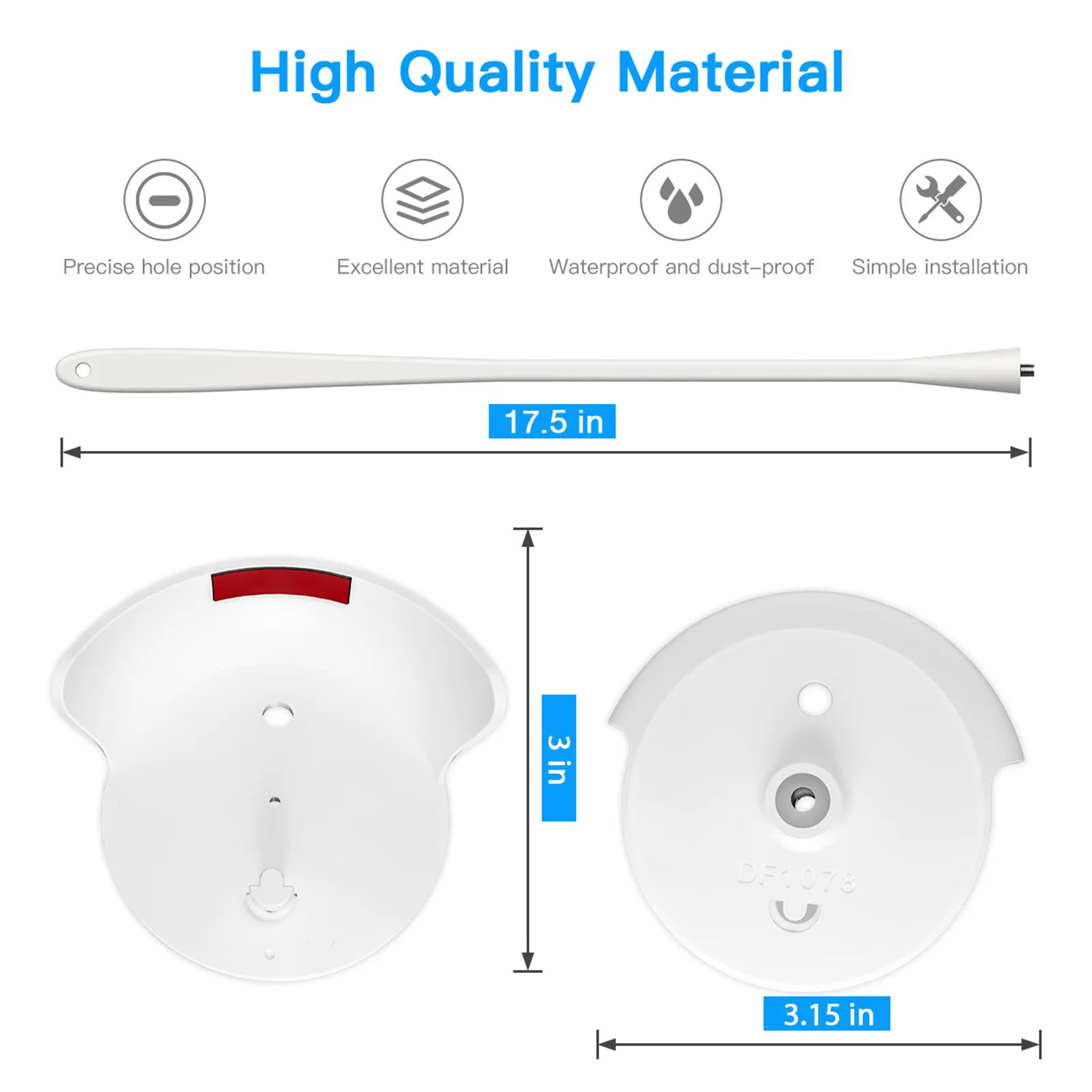 

DF-1078+DF-3033 Baby Monitor Mount Bracket for VAVA Baby Monitor 720P Baby Monitor Baby Cradle Mount Holder Without Tools