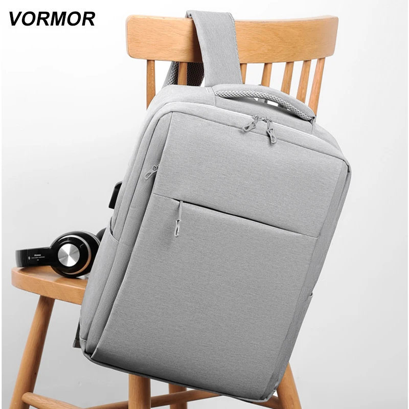 VORMOR 15 6 ''Новые рюкзаки USB зарядка школьная сумка Противоугонный мужской и