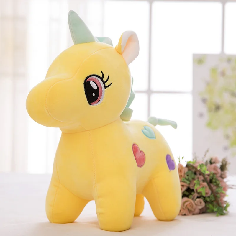 Kawaii единорог плюшевые игрушки куклы мягкие с животными милый мультяшный мини