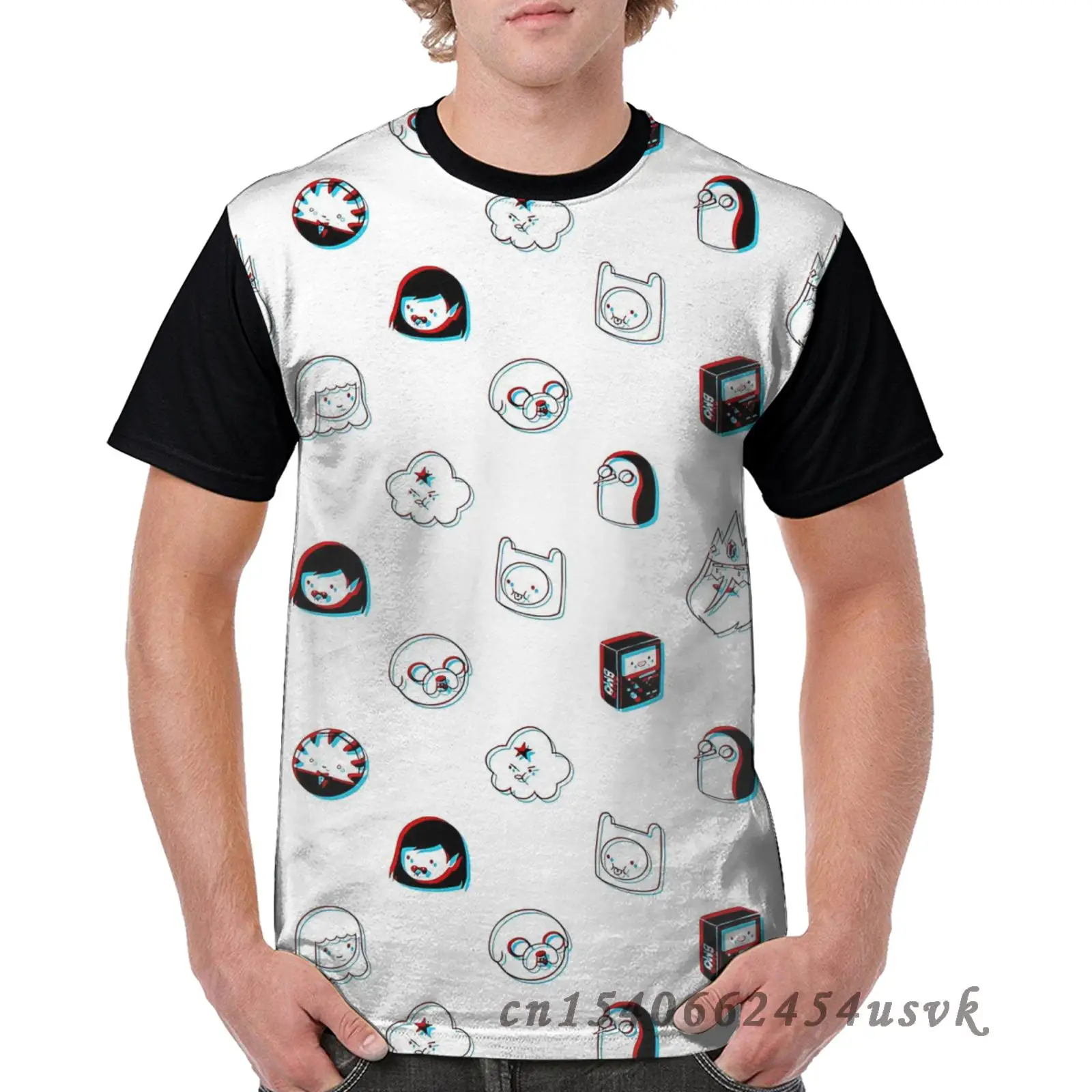 Забавная сочетающаяся одежда для семьи Мужская футболка приключения времени