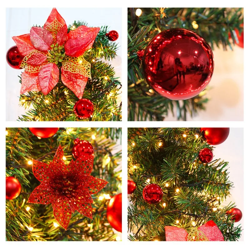 

2.7m Rattan (without Lights) Silver 2.7m Christmas Pre-lighting Decoration Wreath Valentine's Day Decoration