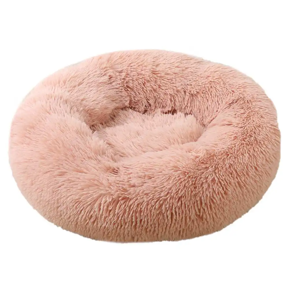 

70*20cm 80*26cmSoft Pet Dog Bed Round Cat Bed House For Dogs Basket Cushion Long Plush Cat Pet Bed Mat Animals Sofa Cat House