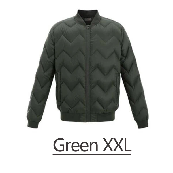 Green XXL Xiaomi Youpin Uleemark Man легкая куртка на гусином пуху мужская повседневная однотонная Модная стильная три цвета - Цвет: Green XXL