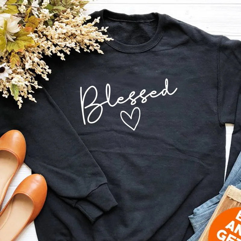 

blessed hoodies harajuku women sweatshirt casual clothes regular letter pullovers gothic streetwear mama oversized hoodie