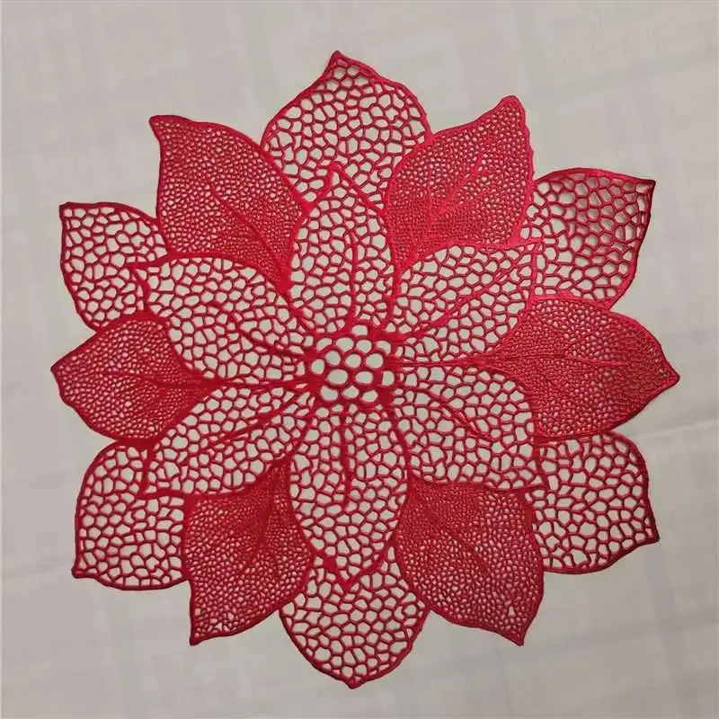 Полый Бронзовый кухонный Противоскользящий коврик в виде лотоса для западного