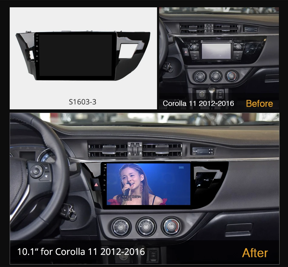 Ownice K7 Android 10.0 Car Multimedia Radio for Toyota Corolla 11 2012 - 2016 Video player 6G+128G Quick Charge Coaxial HDMI 4G |