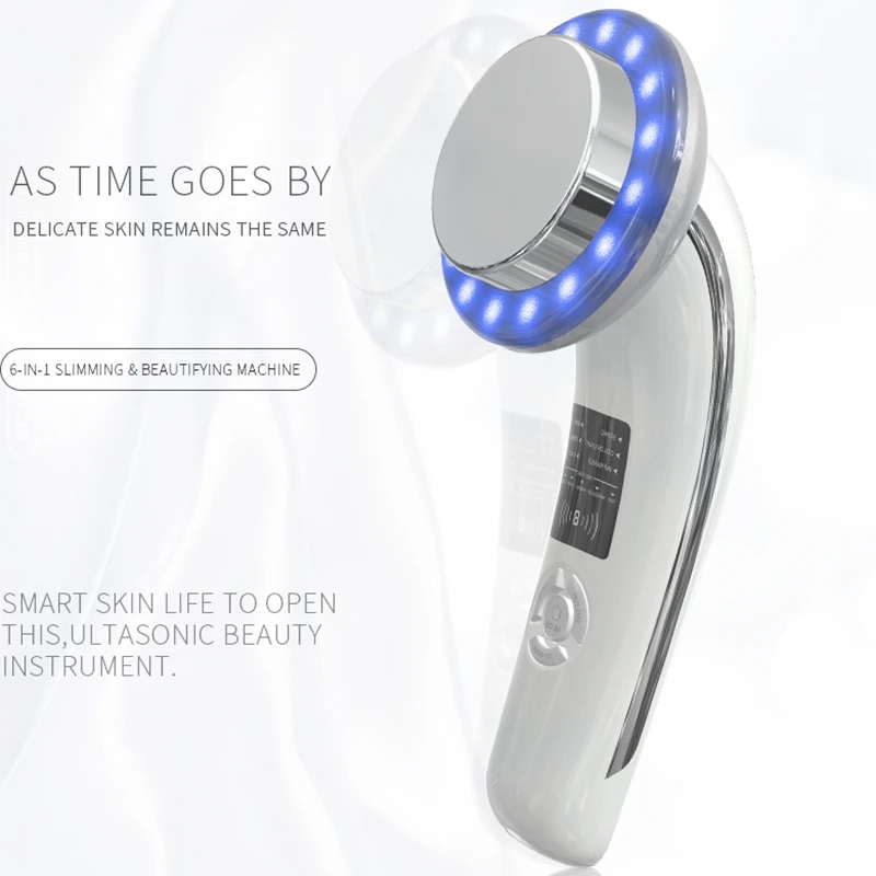 

6 in 1 Ultrasonic Slimming Massager Weight Loss Anti-Cellulite Fat Burner Galvanic Infrared EMS Therapy Machine EU Plug