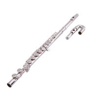 hot selling pearl alto flute pfa 201esu curved headjoints split 16 keys closed hole c tune nickel silver with case