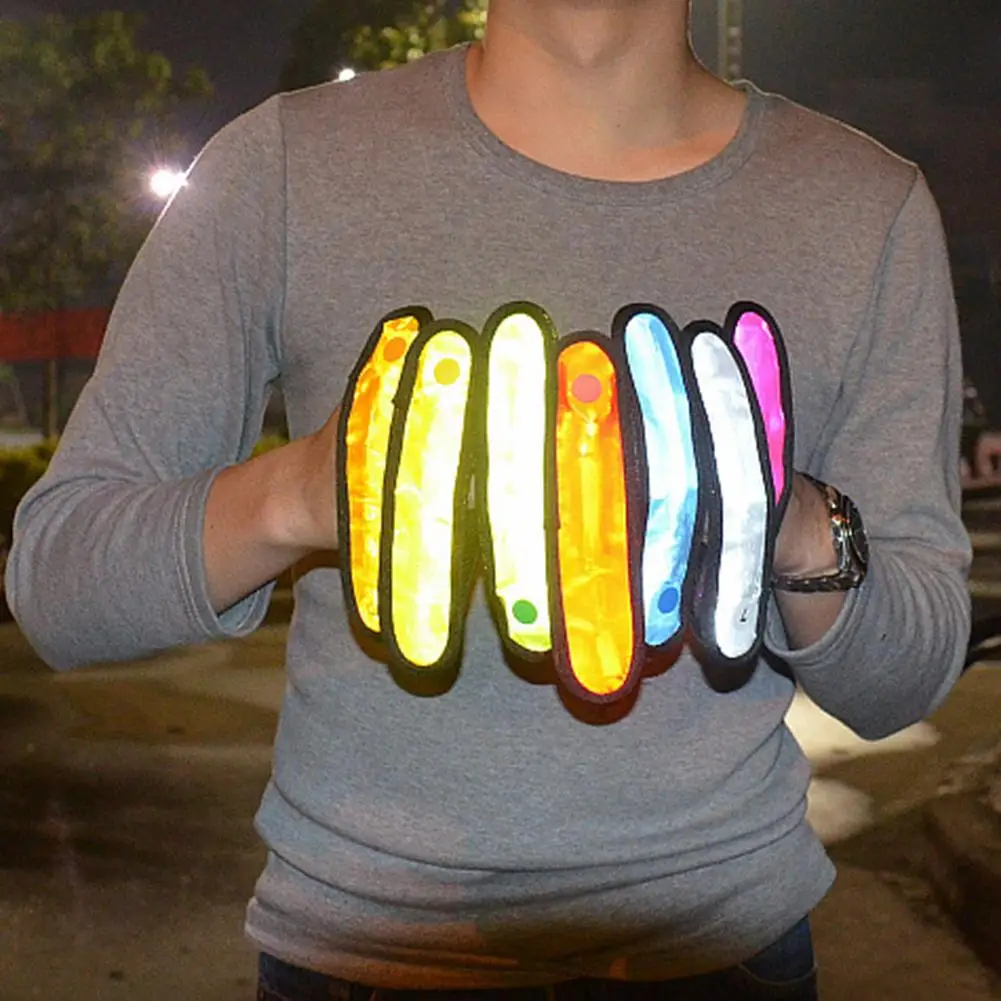 Новинка 1 шт. светящиеся браслеты спортивный светодиодный напульсник светильник