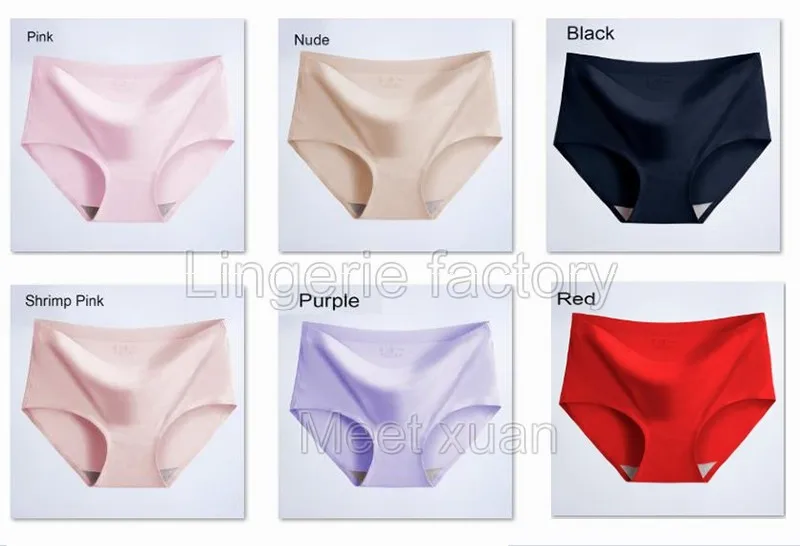 Set 2 6 шт. женские трусы размера плюс XXXXL бесшовное нижнее белье женские сексуальные ультра-тонкие трусики - Цвет: Set 2