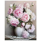 Картина по номерам Розовый пион рисунок на холсте DIY живопись масляными красками для дома Deccor подарок
