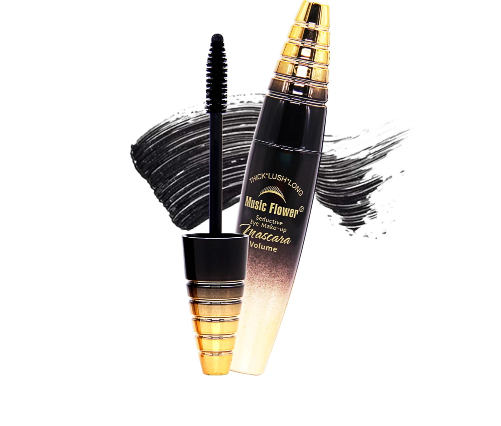 Музыка цветок Соблазнительные 4D тушь для ресниц и бровей объем толстые пышные