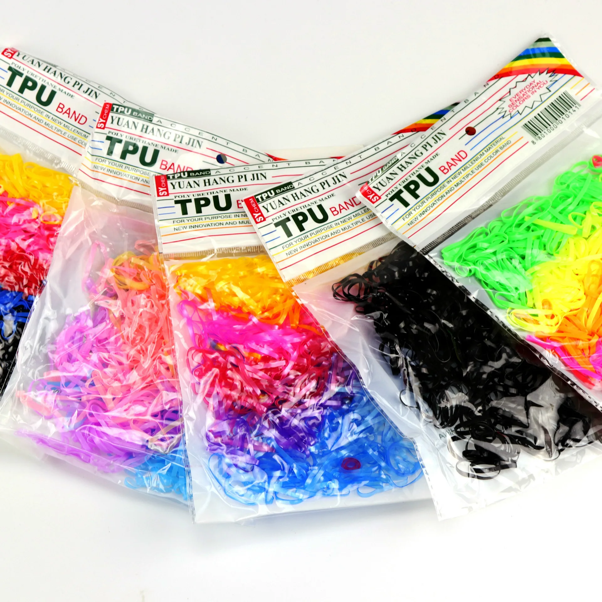 350 шт./лот аксессуары для волос девочек эластичные резинки Прочные из ТПУ оплетка