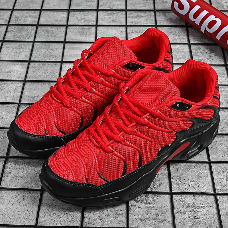 Brand Mens Running Shoes Air Cushion Sport Shoes Shockproof Breathable Male Walking Gym Fitness Shoes Casual Soft Sneakers