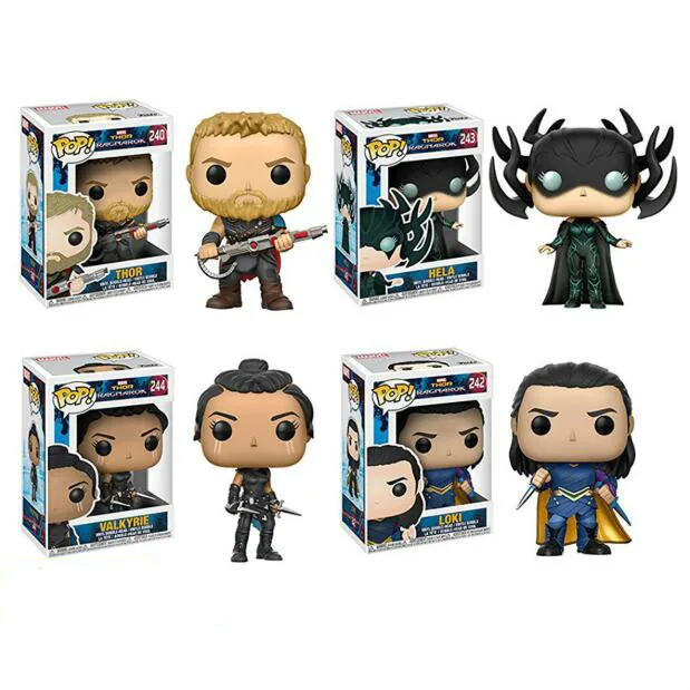Экшн фигурка FUNKO POP THOR LOKI HELA HULK VALKYRIE коллекционные модели игрушки Аниме подарок на