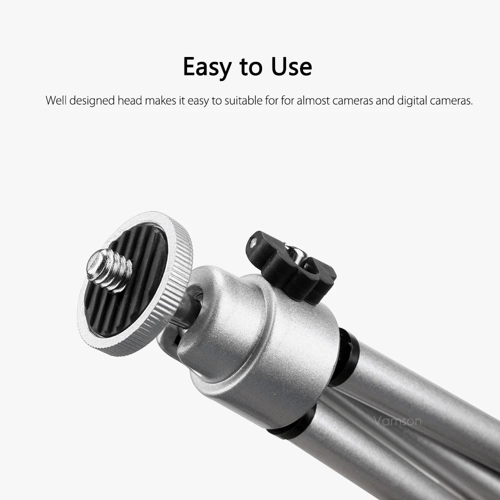 Мини масштабируемый монопод Штатив Vamson для Go Pro Аксессуары GoPro Hero 7 6 5 4 3 + Sj4000 Xiaomi Yi